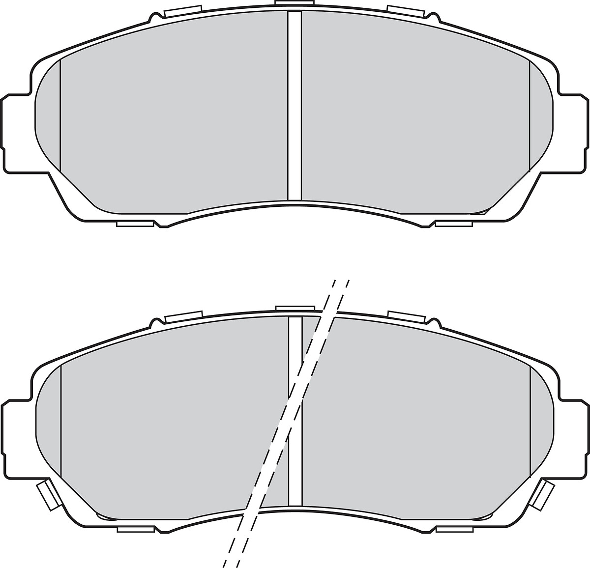 Jeu de 4 plaquettes de frein VALEO ref. 302810